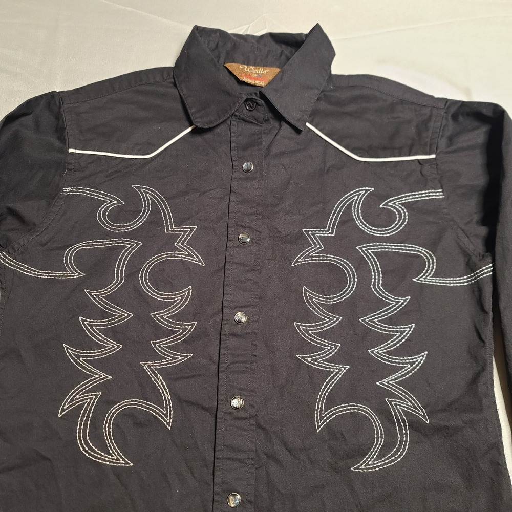 Vtg Walls Button Up Womens Small Ranch Work Wear Western Cowgirl Y2k Equestrian